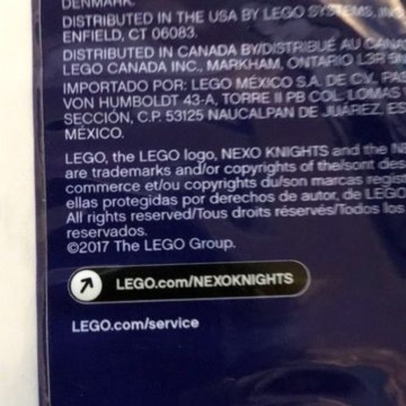 Lego Nexo Knights Polybag Series 5004911 Unopened 2017 Building Set 16 Pcs - Picture 3 of 4